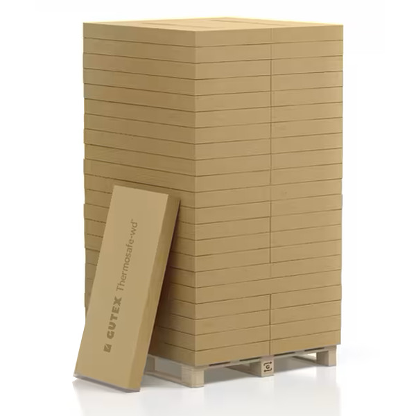 Panneau isolant en fibre de bois résistant à la compression pour sol mur et toiture par l'intérieur - Thermosafe WD - 1,25 M x 0,60 M - ép. 40 MM