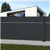 Lame pour clôture aluminium pleine - Wide 200 - Anthracite RAL7016 - Haut. 20,00 CM - Long. 1,985 m - Lot de 2