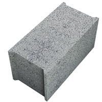 Bloc béton plein à enduire - résistance B120 - NF - 400 MM x 200 MM x 200 MM