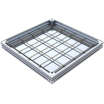 TRAPPE ACO UNIFACE ALUMINIUM 400X400MM H50MM L15 / 30KN