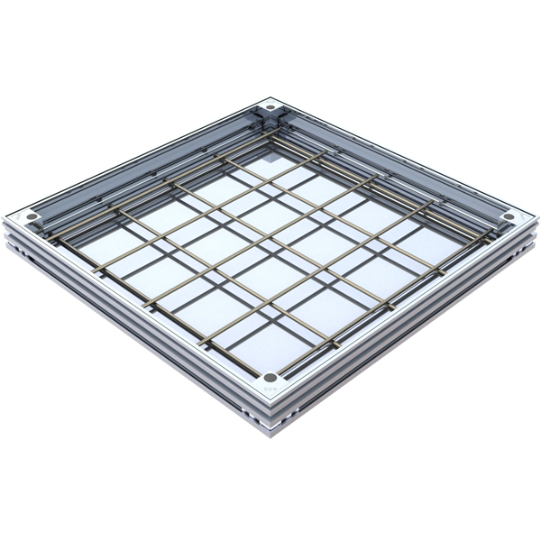 TRAPPE ACO UNIFACE ALUMINIUM 400X400MM H50MM L15 / 30KN