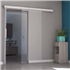 Rail pour porte coulissante en applique Gypso - kit rail coulissant 2 m + habillage blanc
