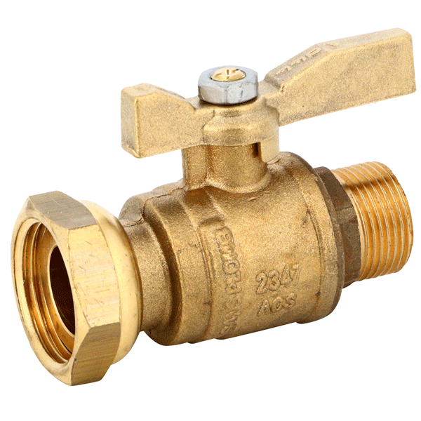 Vanne compteur d'eau SPDE droit mâle - poignée laiton - DN40 - MF 2"