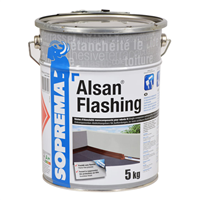 Résine d'étanchéité liquide pour relevés - Alsan Flashing - seau de 5 KG