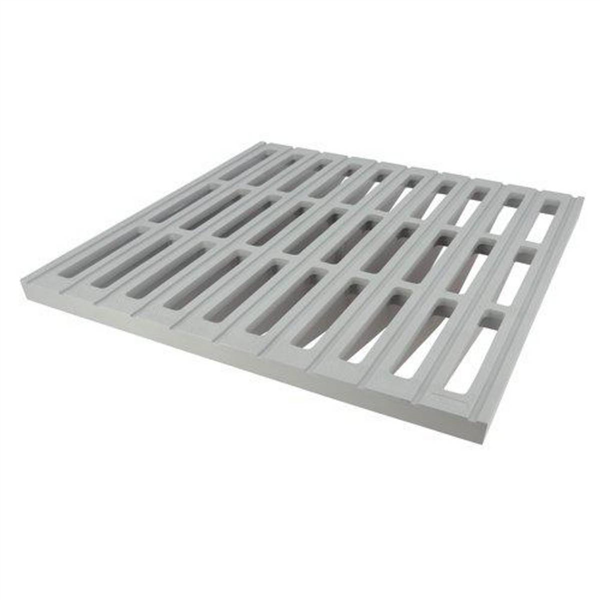 GRILLE DE SOL SANS CADRE 400 X 400 GRIS CLAIR