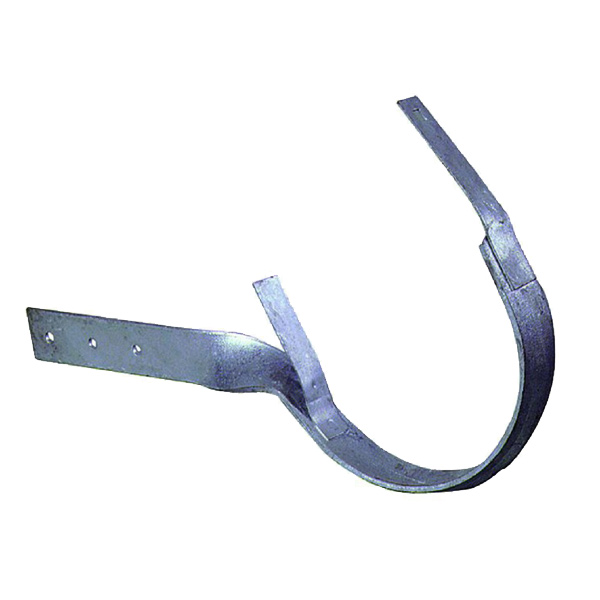 Crochet pour gouttières 1/2 rondes Rouen - feuillard 25x2.5mm - tige chantournée 25 mm