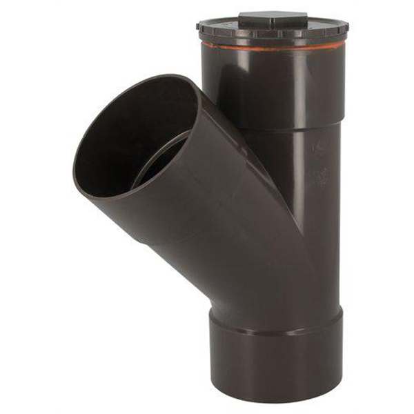 Hta-e culotte a 45° d125 a tampon visitable