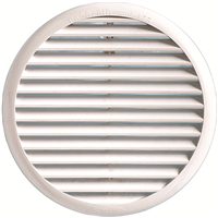 GRILLE RONDE A CLIPSER+MOUST 235 MM BLANC