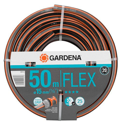 Tuyau d'arrosage Comfort Flex Gardena - 25 bar - Diamètre 15 mm Ø 5/8" - Longueur 50 mètres