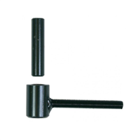Gond standard de volet - Diamètre 16 mm Longueur 130 mm - Queue tige filetée - Noir - Lot de 2