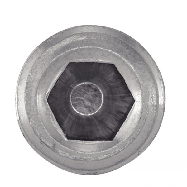 Vis à métaux sans tête six pans creux bout pointeau inox A2 DIN 914 ISO 4027 M4x16 - boîte de 100