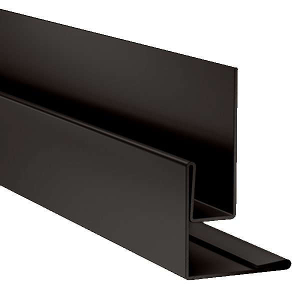 Profilé d'angle extérieur et de tableau MetalTrim Hardie Plank VL - alu  Noir minuit - 3 M