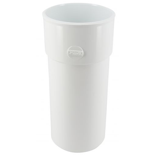 Manchette mâle/femelle pour tube de descente cylindrique Ø 80 - Blanc