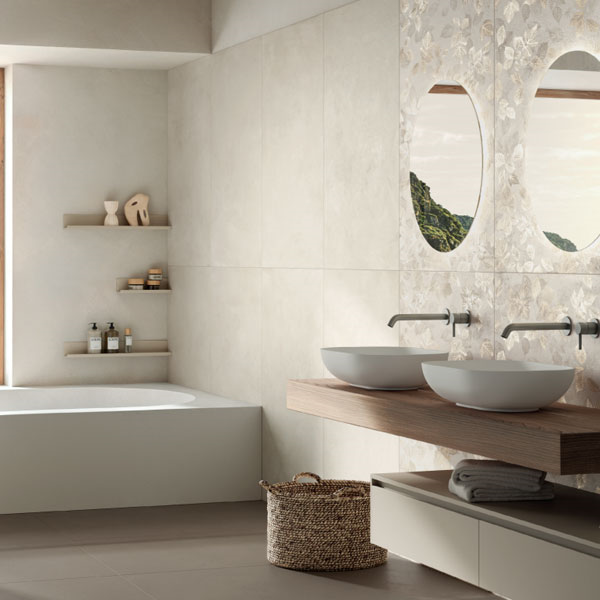 Carrelage effet pierre pour sols et murs en grès cérame - Natural Resine - 60 x 120 cm - ép. 9 mm - Panna