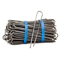 100 AGRAFES ACIER 20X2,5X20CM D4MM