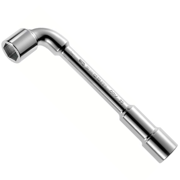 Clé à pipe débouchée 6 x 6 pans métrique Facom diamètre 36 mm