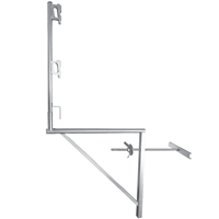 Console garde-corps de maçonnerie à bloqueurs Altrad - acier zingué - largeur 1 mètre - 480 kg max