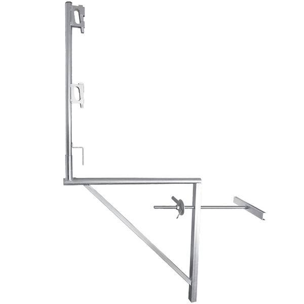 Console garde-corps de maçonnerie à bloqueurs Altrad - acier zingué - largeur 1 mètre - 480 kg max