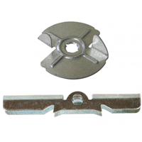 Bascule et rondelle Rapid M6 pour tige filetée dans matériaux creux - 20 kg max - Boîte de 50