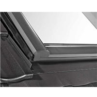 Raccord de toiture pour fenêtre de toit Designo - pose sur tuiles mécaniques - en Alu sans bloc isolation - 54 CM x 78 CM