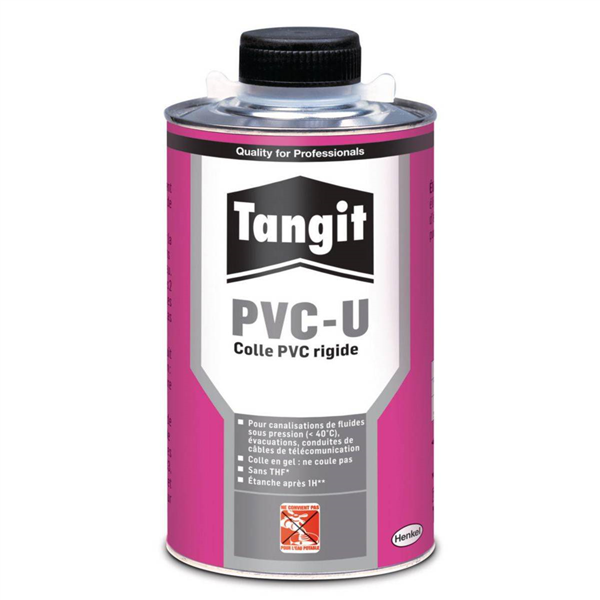TANGIT Colle PVC Rigide Non Potable Avec Pinceau Boîte 1kg