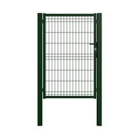 Portillon de jardin en acier galvanisé - Hercules - 1,00 m x 1,20 m - Vert RAL 6005