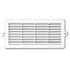 Grille de ventilation rectangulaire spéciale menuiserie + moustiquaire - 221 x 102 mm - Blanc