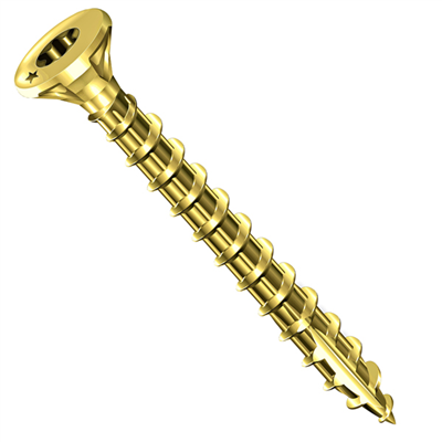 Vis bois Rocket tête fraisée Torx - Acier bichromaté - Filetage total - ⌀ 3,0 mm x 25,0 mm - Boîte de 500