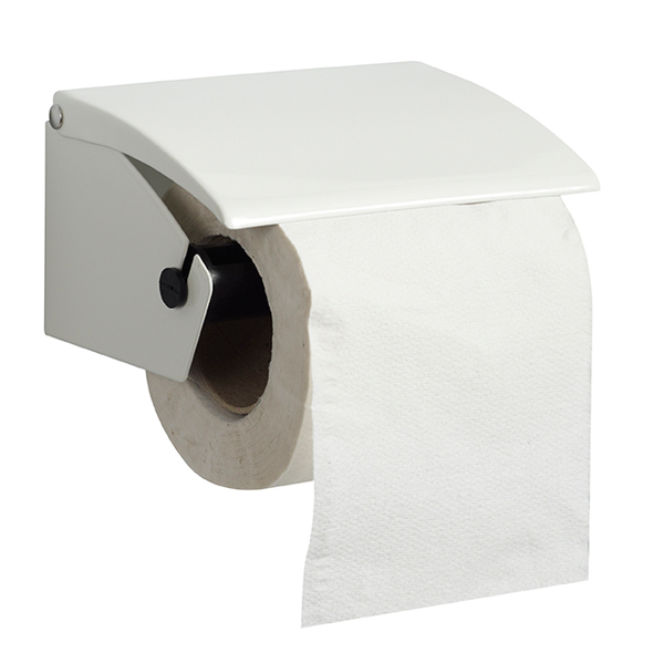 Distributeur de papier hygiénique pour rouleau standard - Blanka Rossignol - Acier - Blanc