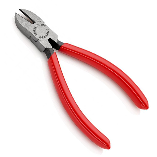 Pince coupante de côté pour fils doux et durs - Knipex - Longueur 125 mm - Poignées plastifiées