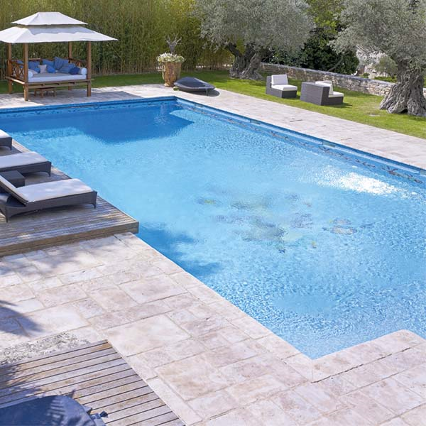 Dalle terrasse pierre reconstituée - Manoir - Gironde - Pack A avec 6 formats différents - Ép. 40,00 MM