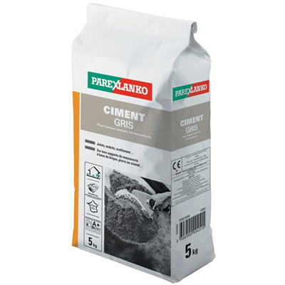 Ciment gris pour travaux courants de maçonnerie - Parexlanko - sac de 5,0 KG
