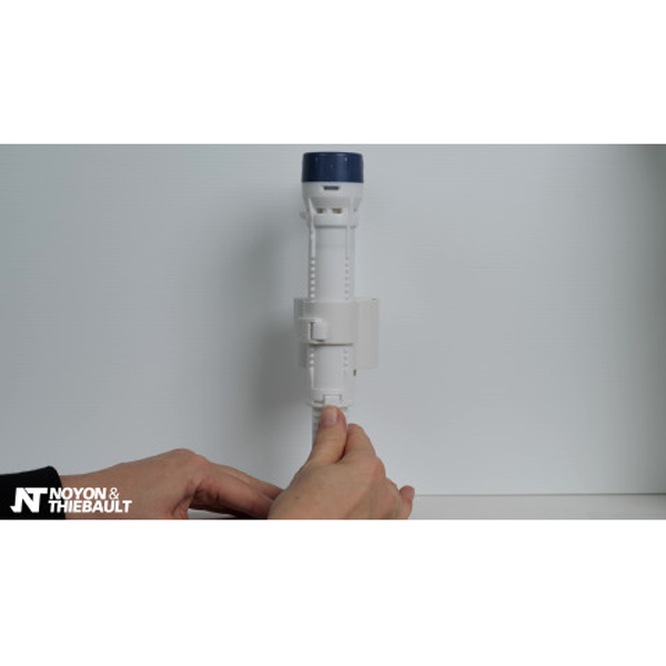 Robinet d'alimentation vertical silencieux de chasse d'eau WC - Noyon et Thiebault - Arrivée basse mâle 3/8"