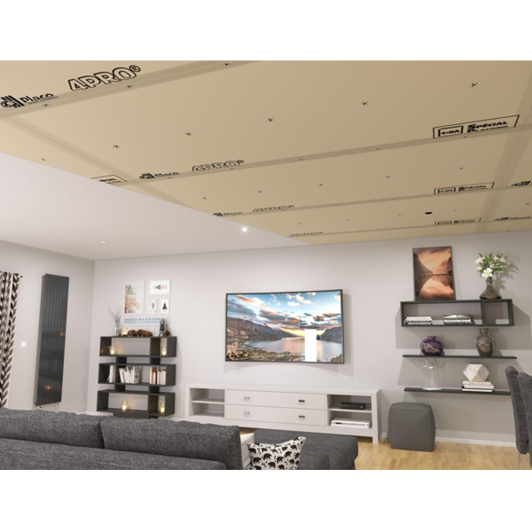 Plaque de plâtre plafond Placo 4PRO BA13 à 4 bords amincis - 2,50 M x 1,20 M - ép. 13 MM