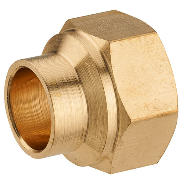 Mamelon laiton femelle G3/8 (12x17) pour tube cuivre diamètre 14 mm