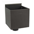 Boîte à eau zinc carrée pour raccordement pluvial - 220 x 220 x 220 mm - Ø 80,0 MM - Anthra-zinc