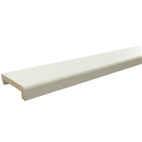 Nez de cloison en MDF - bois PEFC peint en blanc - cloison de 74 MM - 92 MM x 20,00 MM - longueur 2,50 M