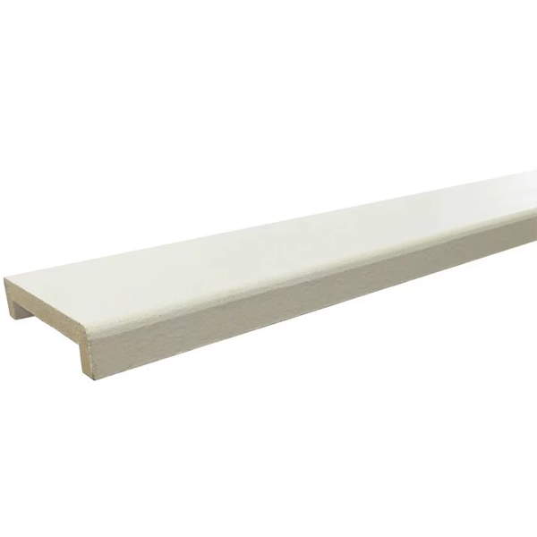 Nez de cloison en MDF - bois PEFC peint en blanc - cloison de 74 MM - 92 MM x 20,00 MM - longueur 2,50 M