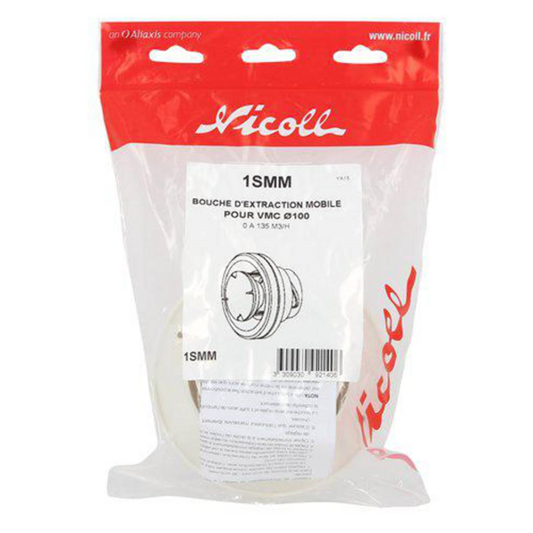 BOUCHE D'EXTRACTION MOBILE 0 A 135M3H D.100