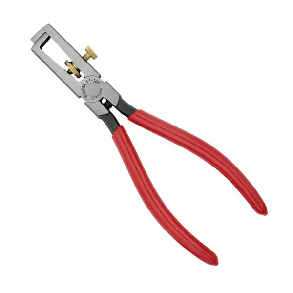 Pince à dénuder universelle avec ressort d'ouverture - Longueur 160 mm - Poignées gainées