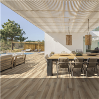 Carrelage antidérapant effet parquet en grès cérame rectifié - New Derby GRIP - 120,0 CM x 20,0 CM - ép. 9,50 MM - Rovere