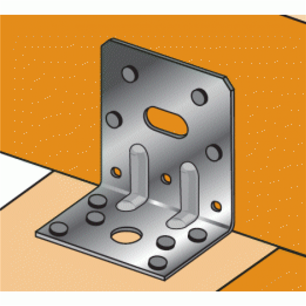 Équerre de structure en inox 65x75x48 mm épaisseur 1.5 mm