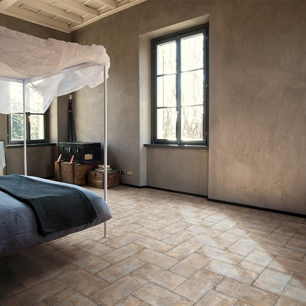 Plinthe COTTOANTICO grès cérame émaillé effet terre cuite - Bianco - 60 CMx7,5 CM