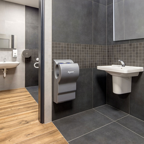 Carrelage sol intérieur effet béton - grès cérame émaillé rectifié - 80,0 CM x 80,0 CM - ép. 10,00 MM - Gris sombre