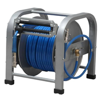 Enrouleur manuel Lacmé avec tuyau PU 8 x 12 mm 15 bar longueur 30 m