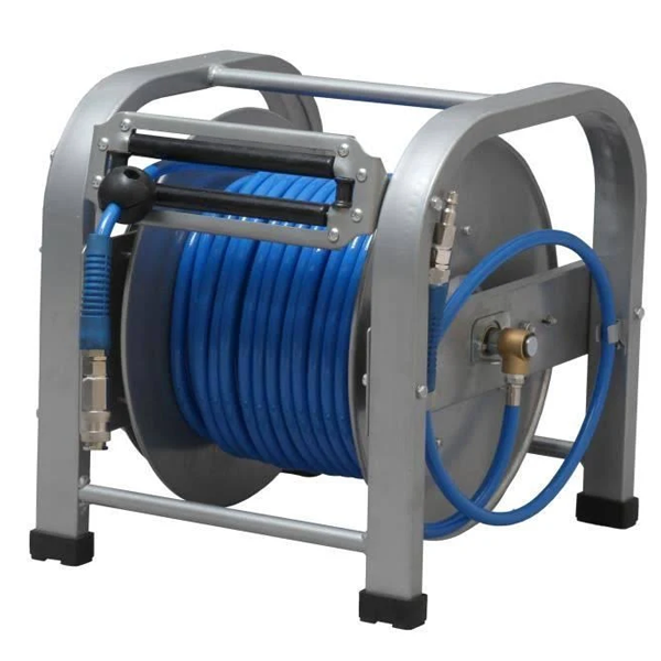 Enrouleur manuel Lacmé avec tuyau PU 8 x 12 mm 15 bar longueur 30 m