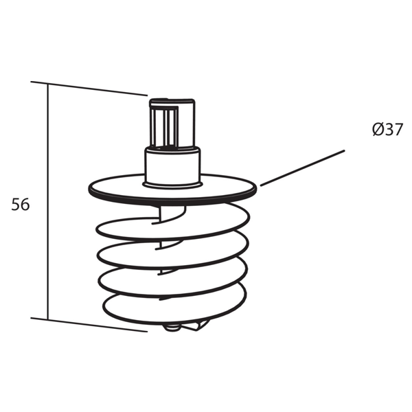 Vis d'ancrage Connect pour fixation de panneau flottant Ecophon Solo - Sachet de 24