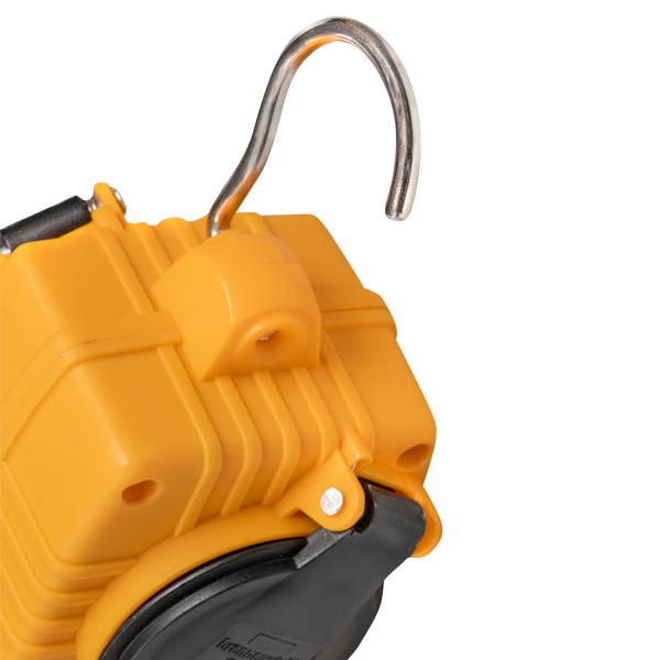 Rallonge électrique Brennestuhl câble de 5,0 M H07RN-F 3G1,5 avec Powerblock 4 prises à clapet IP44