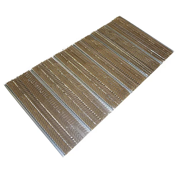 Lattis métallique nervuré Nerplac - avec papier - 2.50 x 0.60 m - épaisseur 0.35 mm