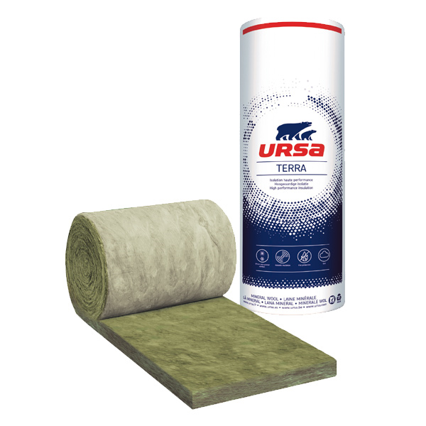 Rouleau laine de verre pour murs par l'extérieur - Façade 35 R - R=4,00 m².K/W - 4,30 M x 0,60 M - ép.140 MM